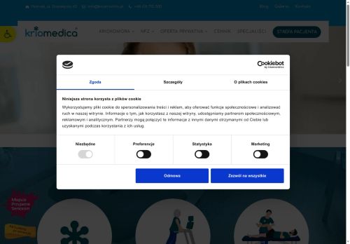 KRIOMEDICA POZNAŃSKIE CENTRUM REHABILITACJI I ODNOWY BIOLOGICZNEJ SPÓŁKA Z OGRANICZONĄ ODPOWIEDZIALNOŚCIĄ